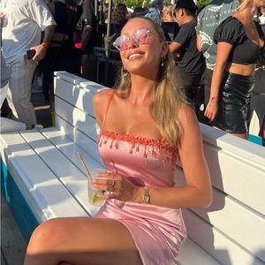 DANIELLE GUIZIO beaded mini dress size small